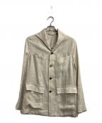 LARDINIラルディーニ）の古着「elleon linen jacket」｜ベージュ