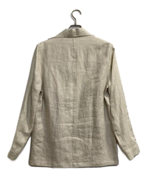 LARDINI（ラルディーニ）LARDINI (ラルディーニ) elleon linen jacket ベージュ サイズ:Ｓの古着・服飾アイテム