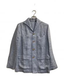 LARDINI（ラルディーニ）の古着「elleon linen jacket」｜ブルー