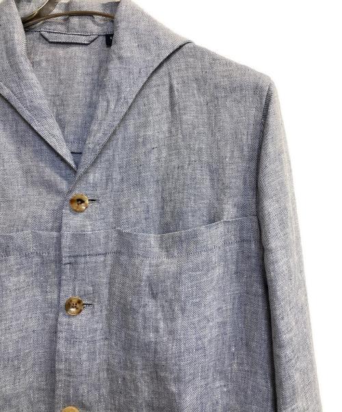 LARDINI（ラルディーニ）LARDINI (ラルディーニ) elleon linen jacket ブルー サイズ:Ｓの古着・服飾アイテム