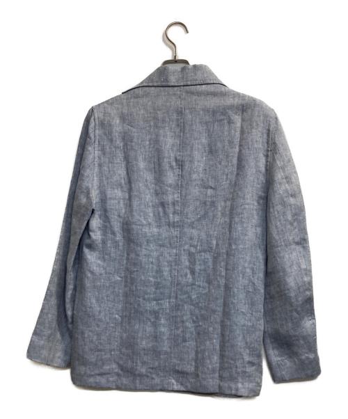 LARDINI（ラルディーニ）LARDINI (ラルディーニ) elleon linen jacket ブルー サイズ:Ｓの古着・服飾アイテム