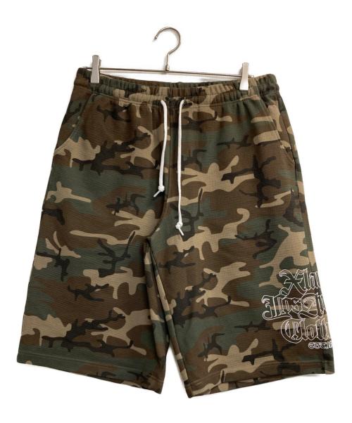 X-LARGE（エクストララージ）X-LARGE (エクストララージ) OLD ENGLISH WAFFLE SHORT PANTS オリーブ サイズ:ＸＬの古着・服飾アイテム