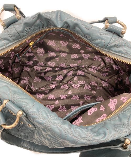 ANNA SUI（アナスイ）ANNA SUI (アナスイ) メアリー ボストンバッグ ネイビーの古着・服飾アイテム