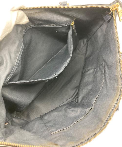 COACH（コーチ）COACH (コーチ) レザートートバッグ ネイビーの古着・服飾アイテム