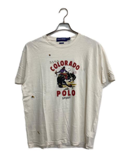 POLO SPORT（ポロスポーツ）POLO SPORT (ポロスポーツ) コロラドプリントTシャツ アイボリー サイズ:L 未使用品の古着・服飾アイテム