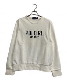 POLO RALPH LAUREN（ポロ・ラルフローレン）の古着「ロゴスウェット」｜ホワイト