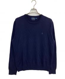 POLO RALPH LAUREN（ポロ・ラルフローレン）の古着「ウールニット」｜ネイビー