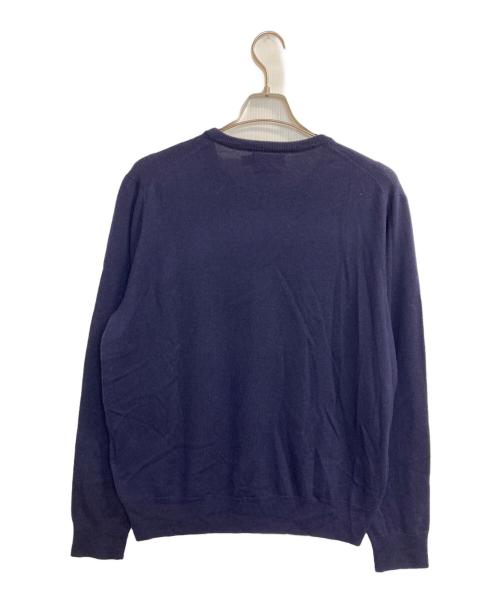 POLO RALPH LAUREN（ポロ・ラルフローレン）POLO RALPH LAUREN (ポロ・ラルフローレン) ウールニット ネイビー サイズ:Ⅼの古着・服飾アイテム