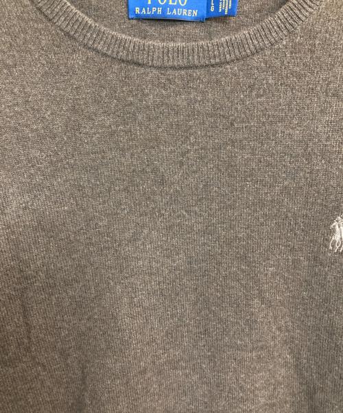 POLO RALPH LAUREN（ポロ・ラルフローレン）POLO RALPH LAUREN (ポロ・ラルフローレン) ウールニット ブラウン サイズ:Ｌの古着・服飾アイテム