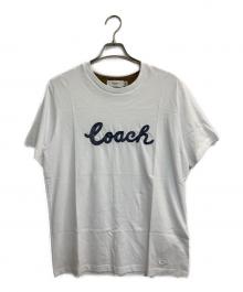 COACH（コーチ）の古着「ロゴ刺繍Tシャツ」｜ホワイト