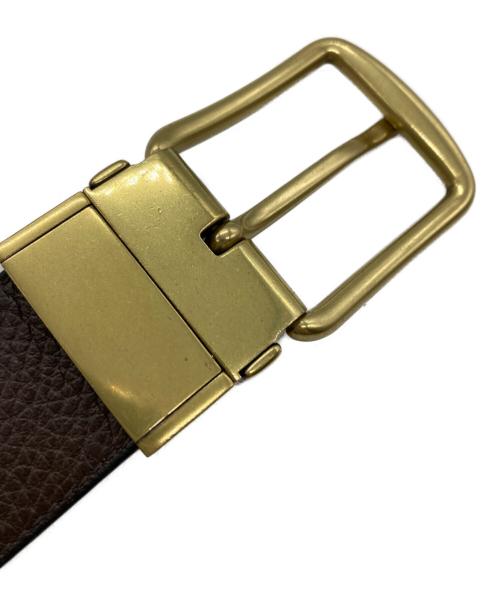 COACH（コーチ）COACH (コーチ) リバーシブルレザーベルト ブラック×ブラウンの古着・服飾アイテム