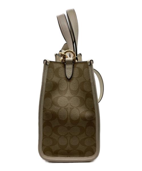 COACH（コーチ）COACH (コーチ) デンプシー キャリーオール シグネチャー キャンバス ベージュの古着・服飾アイテム