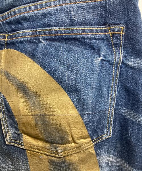 EVISU（エヴィス）EVISU (エヴィス) 2017 バックゴールドカモメデニムパンツ インディゴ サイズ:表記32×34(裾上げ有)の古着・服飾アイテム