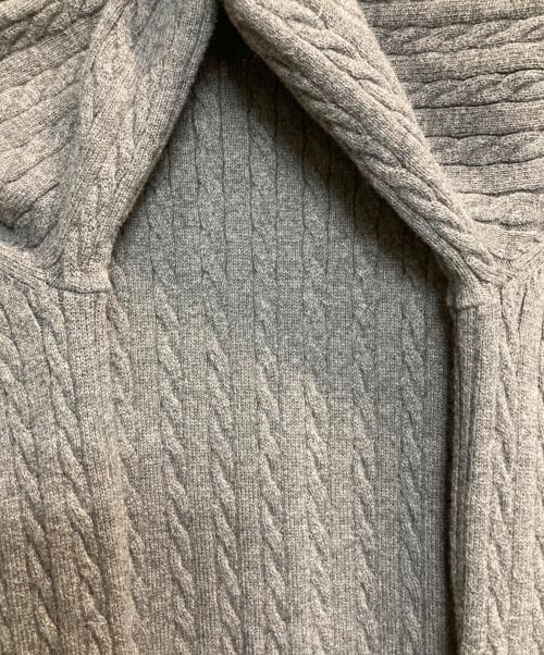 HER LIP TO（ハーリップトゥ）Her lip to (ハーリップトゥ) Puff Sleeve Cable Knit Dress/ニットワンピース グレー サイズ:Sの古着・服飾アイテム