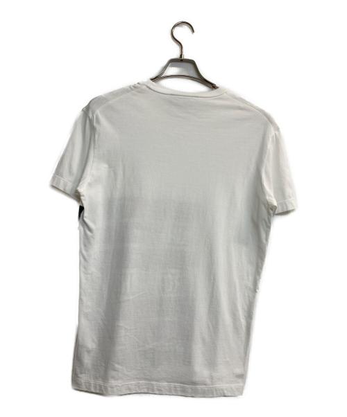 DSQUARED2（ディースクエアード）DSQUARED2 (ディースクエアード) テープロゴカットソー ホワイト サイズ:Mの古着・服飾アイテム
