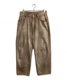 ANCELLM（アンセルム）の古着「P/TAPERED 5P DENIM PANTS」｜ブラウン