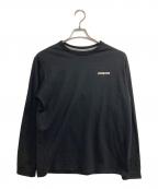 Patagoniaパタゴニア）の古着「メンズ・ロングスリーブ・P-6ロゴ・レスポンシビリティー」｜ブラック