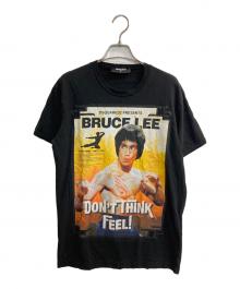 DSQUARED2（ディースクエアード）の古着「Dyed Bruce Lee T-shirt」｜ブラック