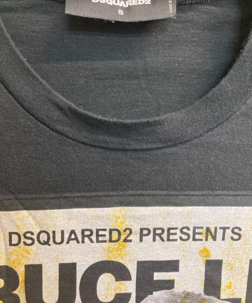 DSQUARED2（ディースクエアード）DSQUARED2 (ディースクエアード) Dyed Bruce Lee T-shirt ブラック サイズ:Sの古着・服飾アイテム