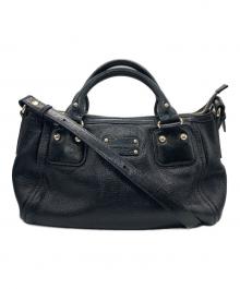 Kate Spade（ケイトスペード）の古着「レザーショルダーバッグ」｜ブラック