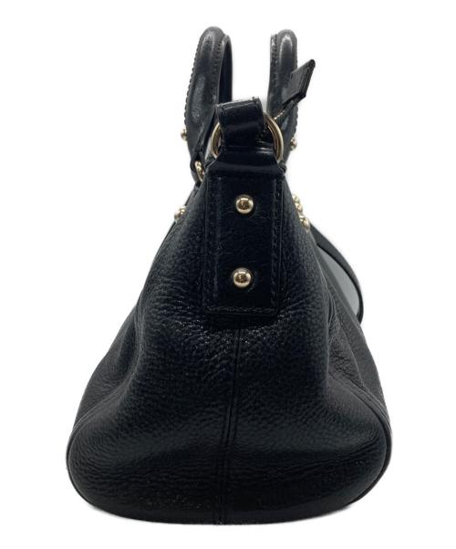 Kate Spade（ケイトスペード）Kate Spade (ケイトスペード) レザーショルダーバッグ ブラックの古着・服飾アイテム