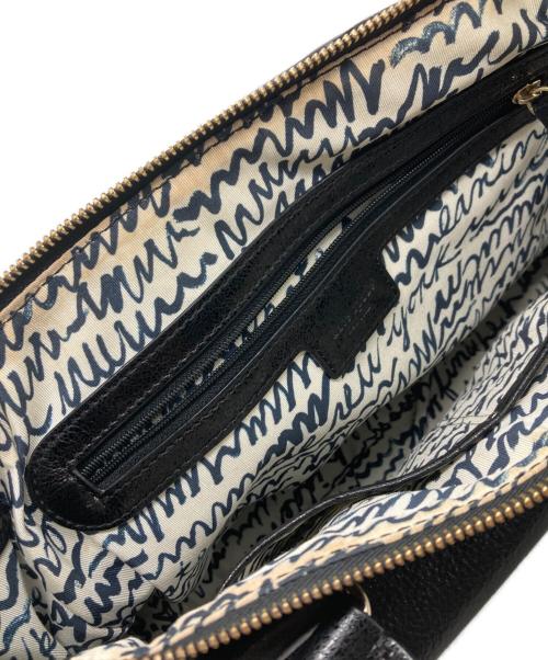 Kate Spade（ケイトスペード）Kate Spade (ケイトスペード) レザーショルダーバッグ ブラックの古着・服飾アイテム