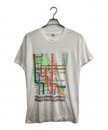 SCREEN STARS（スクリーンズスターズ）の古着「Manhattan map tee」｜ホワイト