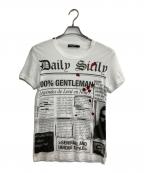 DOLCE & GABBANAドルチェ＆ガッバーナ）の古着「ニュースペーパーTee」｜ホワイト