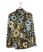 DOLCE & GABBANAドルチェ＆ガッバーナ）の古着「ボタニカルプリントシャツ」｜ネイビー