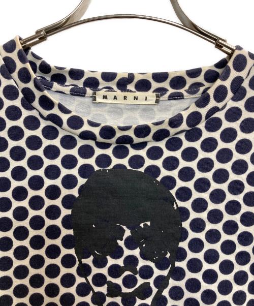 MARNI（マルニ）MARNI (マルニ) パペットドットTee ネイビー サイズ:38の古着・服飾アイテム