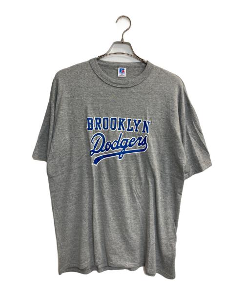 MLB（エムエルビー）MLB (エムエルビー) 90s BROOKLYN DODGERS Tee グレー サイズ:ＸＸＬの古着・服飾アイテム
