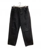 stussyステューシー）の古着「Washed Canvas Big Ol' Jean」｜ブラック