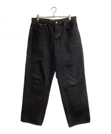 stussy（ステューシー）の古着「Washed Canvas Big Ol' Jean」｜ブラック