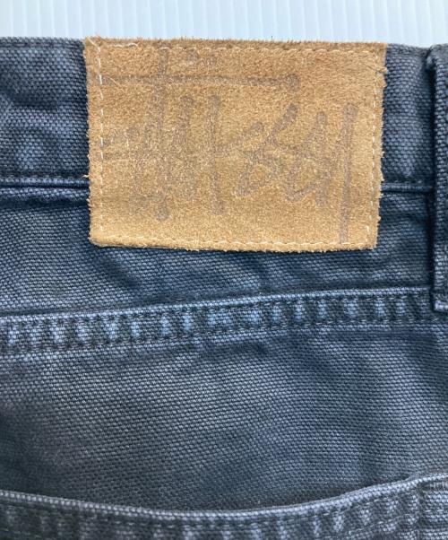 stussy（ステューシー）stussy (ステューシー) Washed Canvas Big Ol' Jean ブラック サイズ:32の古着・服飾アイテム