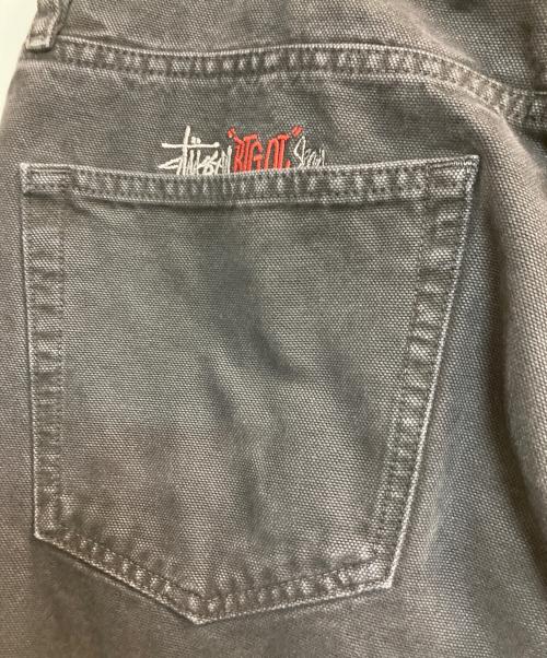stussy（ステューシー）stussy (ステューシー) Washed Canvas Big Ol' Jean ブラック サイズ:32の古着・服飾アイテム