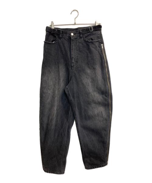 GRANCY（グランシー）GRANCY (グランシー) ZipDesign Buggy DenimPants ブラック サイズ:Lの古着・服飾アイテム
