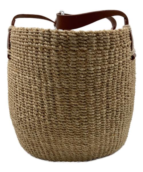 H.V.F.N（ハブファン）H.V.F.N (ハブファン) NOMADO TOTE/カゴバッグ ベージュの古着・服飾アイテム