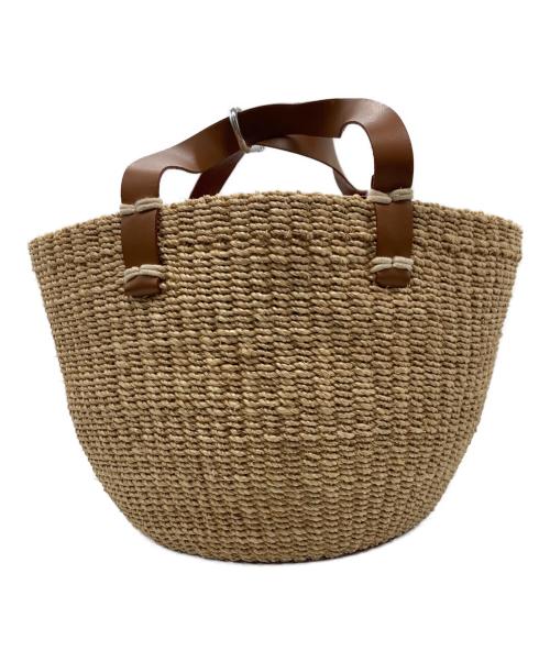 H.V.F.N（ハブファン）H.V.F.N (ハブファン) NOMADO TOTE/カゴバッグ ベージュの古着・服飾アイテム