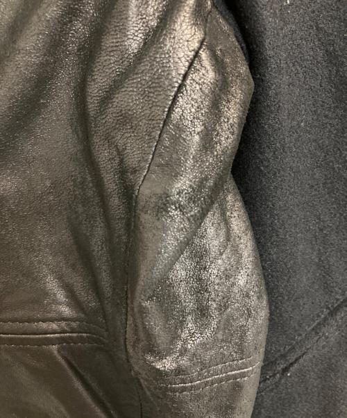 Paul Smith JEANS（ポールスミス ジーンズ）Paul Smith JEANS (ポールスミス ジーンズ) レザー切替ジャケット ブラック サイズ:L2の古着・服飾アイテム