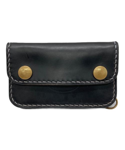 ooljee leather（オールジーレザー）ooljee leather (オールジーレザー) リトルトラッカーウォレット ブラックの古着・服飾アイテム
