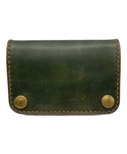ooljee leather（オールジーレザー）ooljee leather (オールジーレザー) ミドルトラッカーウォレット グリーンの古着・服飾アイテム
