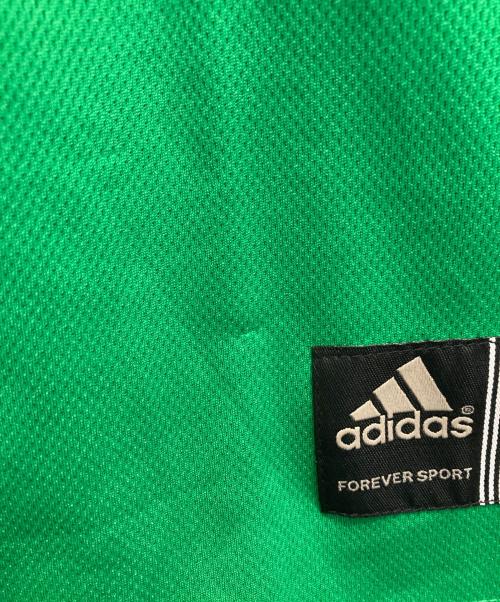 adidas（アディダス）adidas (アディダス) ゲームシャツ グリーン×イエロー サイズ:XXLの古着・服飾アイテム