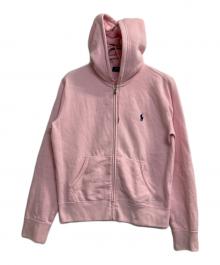 POLO RALPH LAUREN（ポロ・ラルフローレン）の古着「ジップパーカー」｜ピンク