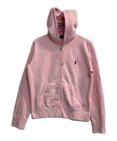 POLO RALPH LAUREN（ポロ・ラルフローレン）POLO RALPH LAUREN (ポロ・ラルフローレン) ジップパーカー ピンク サイズ:Mの古着・服飾アイテム