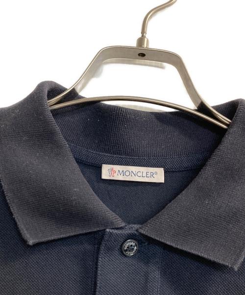 MONCLER（モンクレール）MONCLER (モンクレール) ポロシャツ ネイビー サイズ:Ｍの古着・服飾アイテム