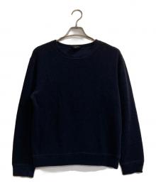 A.P.C.（アーペーセー）の古着「フレンチテリークルーネックニット」｜ネイビー