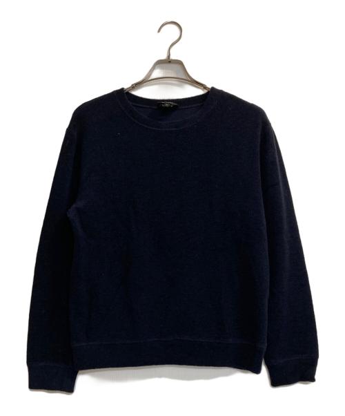 A.P.C.（アーペーセー）A.P.C. (アーペーセー) フレンチテリークルーネックニット ネイビー サイズ:Ｓの古着・服飾アイテム