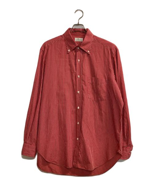 LUIGI BORRELLI（ルイジボレッリ）LUIGI BORRELLI (ルイジボレッリ) ボタンダウンシャツ レッド サイズ:171/2の古着・服飾アイテム