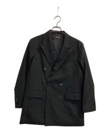 MONKEY TIME（モンキータイム）の古着「TW TWILL DOUBLE BREASTED JACKET」｜ブラック