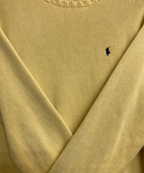 POLO RALPH LAUREN（ポロ・ラルフローレン）POLO RALPH LAUREN (ポロ・ラルフローレン) コットンニット イエロー サイズ:Lの古着・服飾アイテム